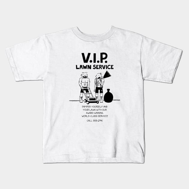 Wimpy Kid Lawn Service Kids T-Shirt by Wetchopp